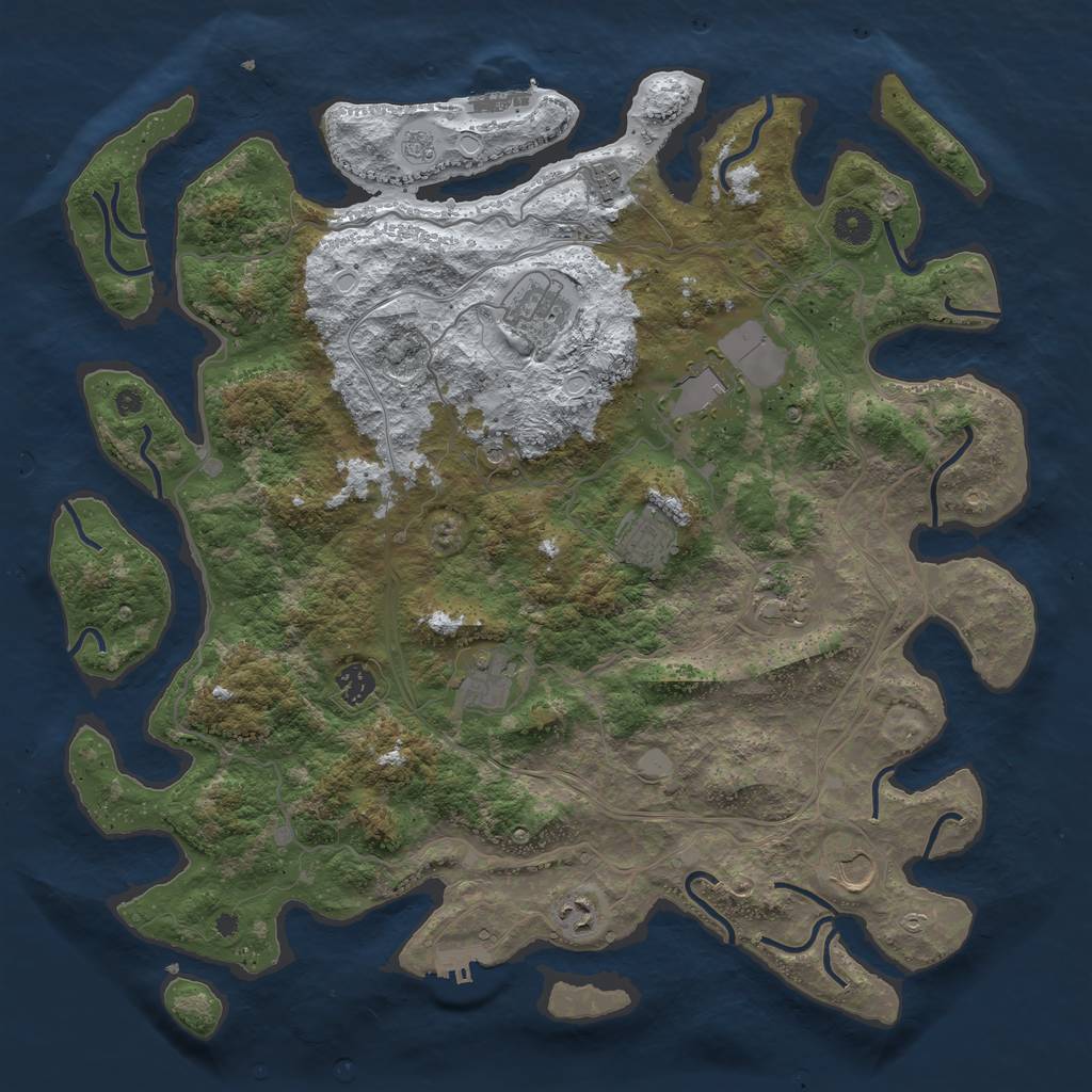 Rust Map: Procedural Map, Size: 4250, Seed: 29042022, 18 Monuments