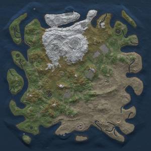 Thumbnail Rust Map: Procedural Map, Size: 4250, Seed: 29042022, 18 Monuments