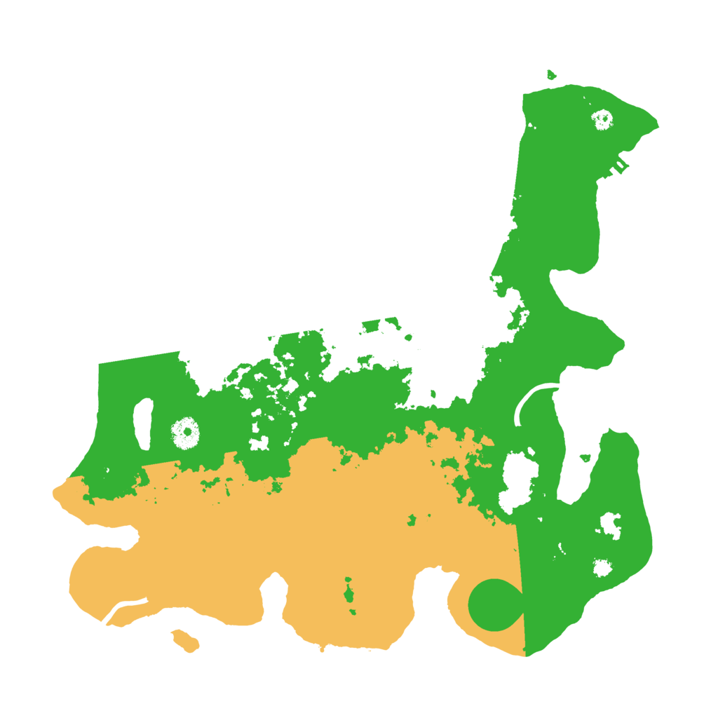 Biome Rust Map: Procedural Map, Size: 3600, Seed: 1945112948