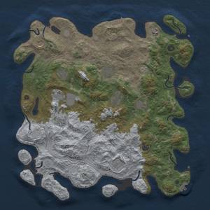 Thumbnail Rust Map: Procedural Map, Size: 4500, Seed: 233716791, 20 Monuments