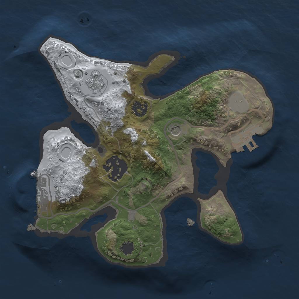 Rust Map: Procedural Map, Size: 1900, Seed: 2030900, 10 Monuments