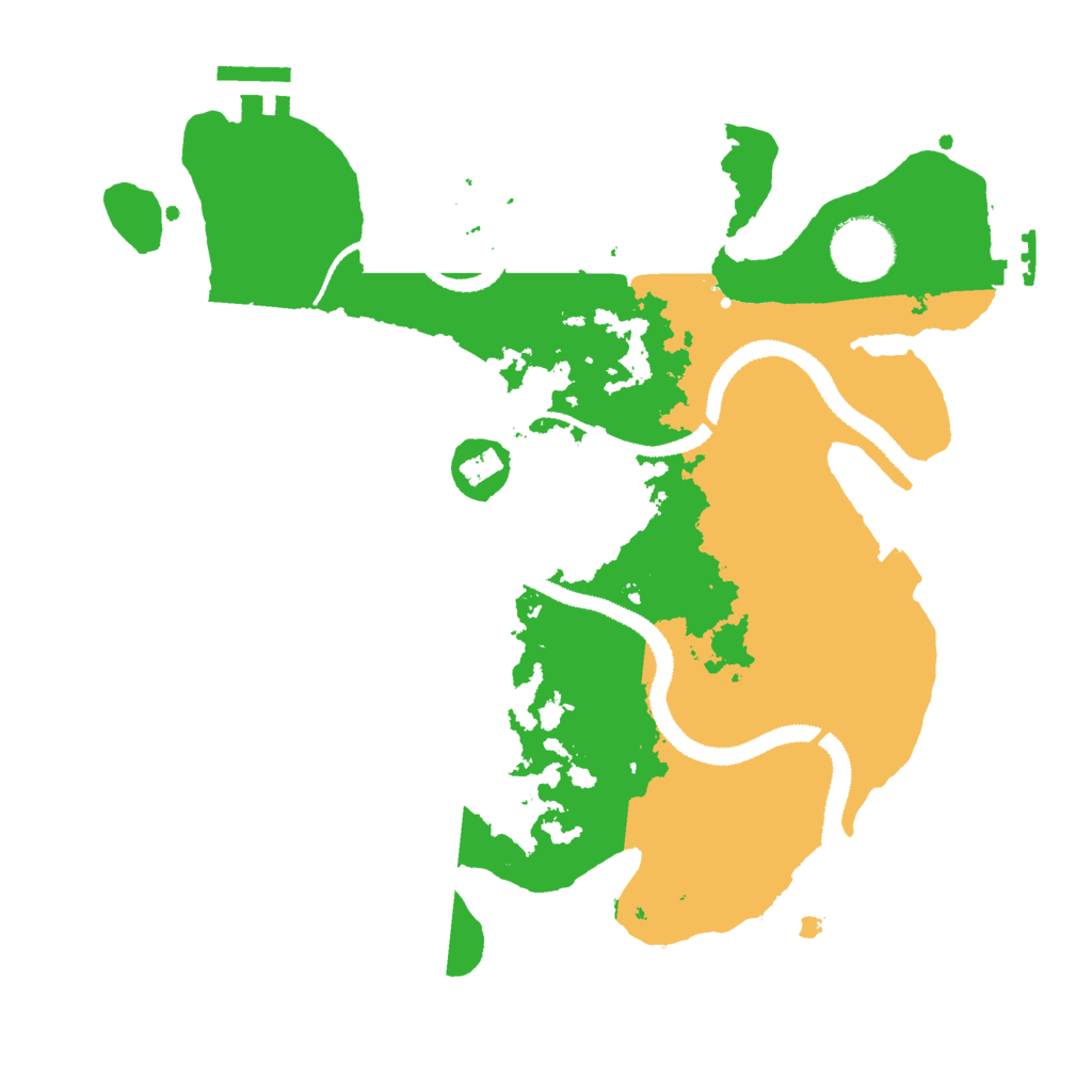 Biome Rust Map: Procedural Map, Size: 3000, Seed: 126168576