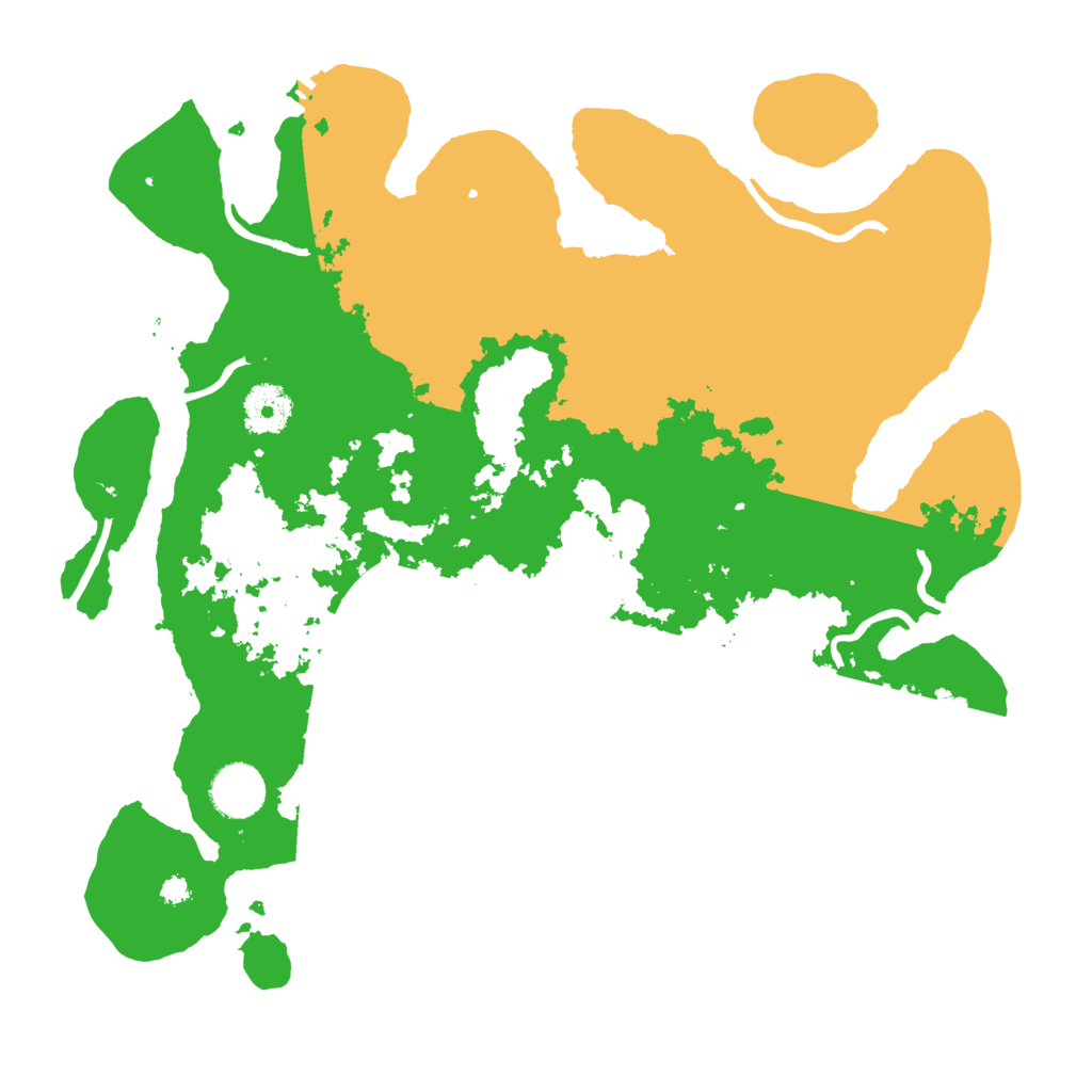 Biome Rust Map: Procedural Map, Size: 3500, Seed: 87124