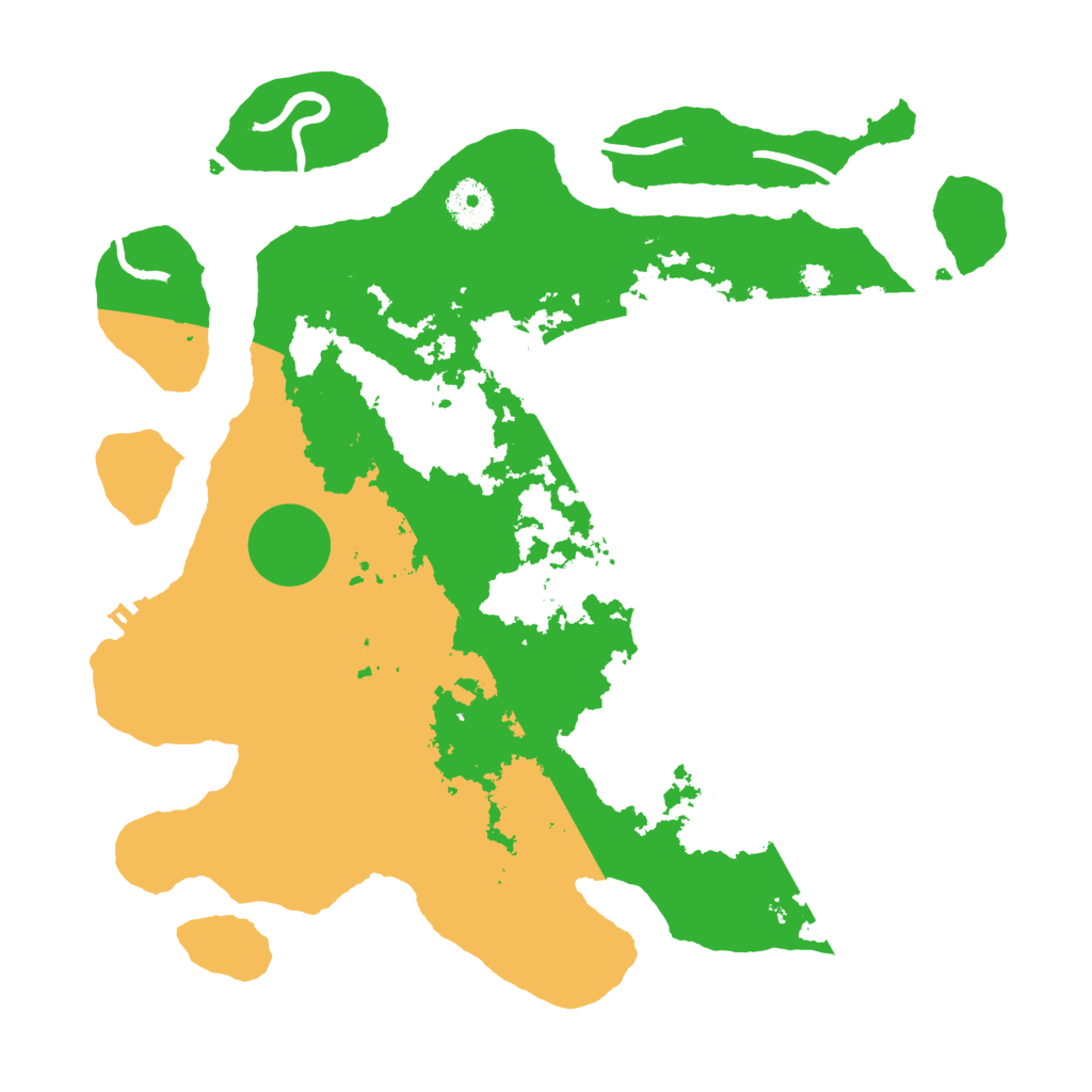 Biome Rust Map: Procedural Map, Size: 3500, Seed: 214748364