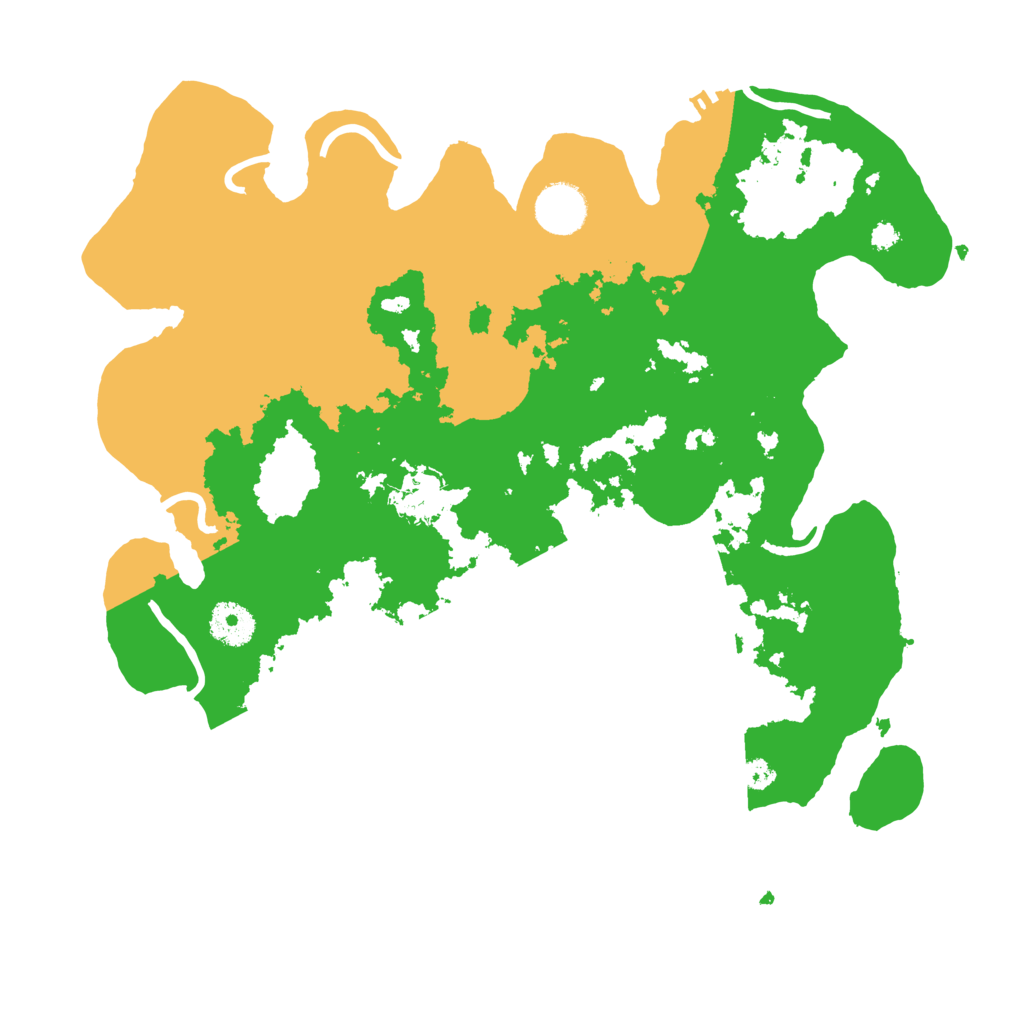 Biome Rust Map: Procedural Map, Size: 3500, Seed: 9464