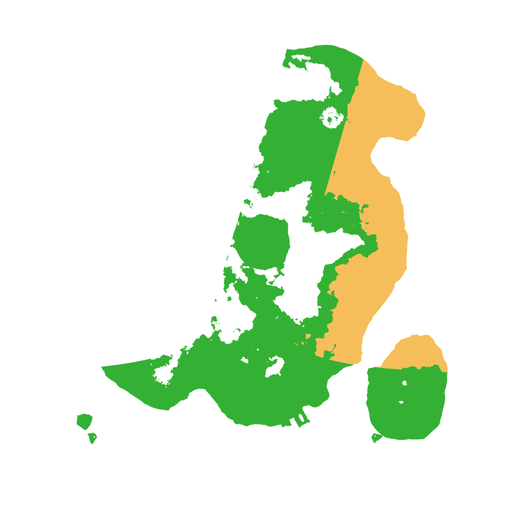 Biome Rust Map: Procedural Map, Size: 2500, Seed: 124245