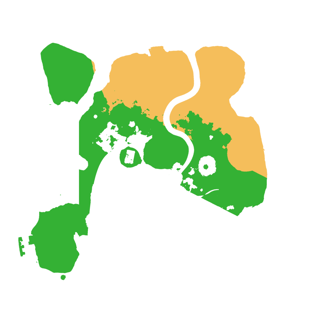 Biome Rust Map: Procedural Map, Size: 2500, Seed: 67815