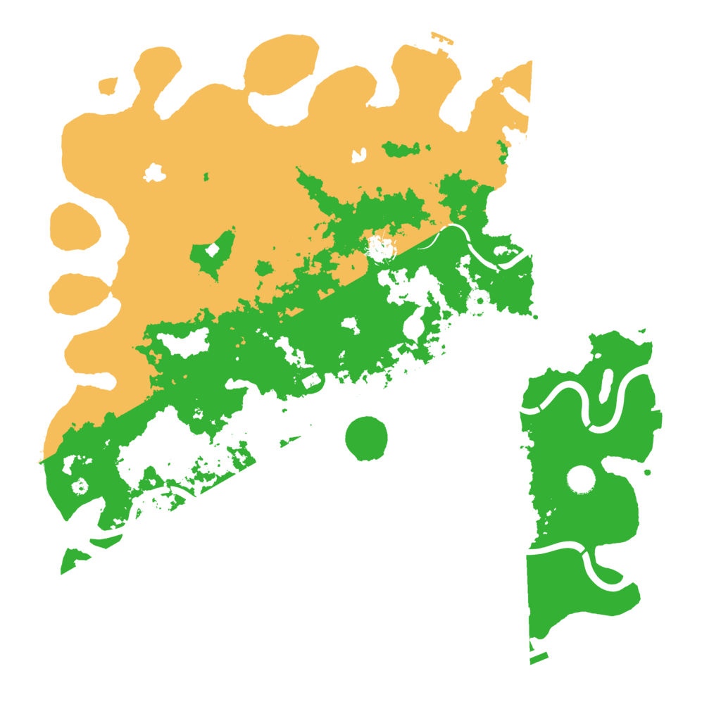 Biome Rust Map: Procedural Map, Size: 4500, Seed: 54964