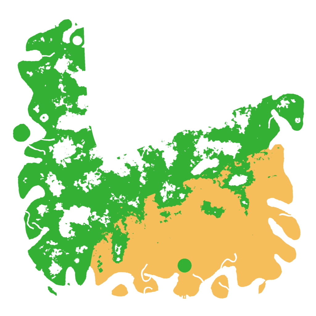 Biome Rust Map: Procedural Map, Size: 6000, Seed: 121404359