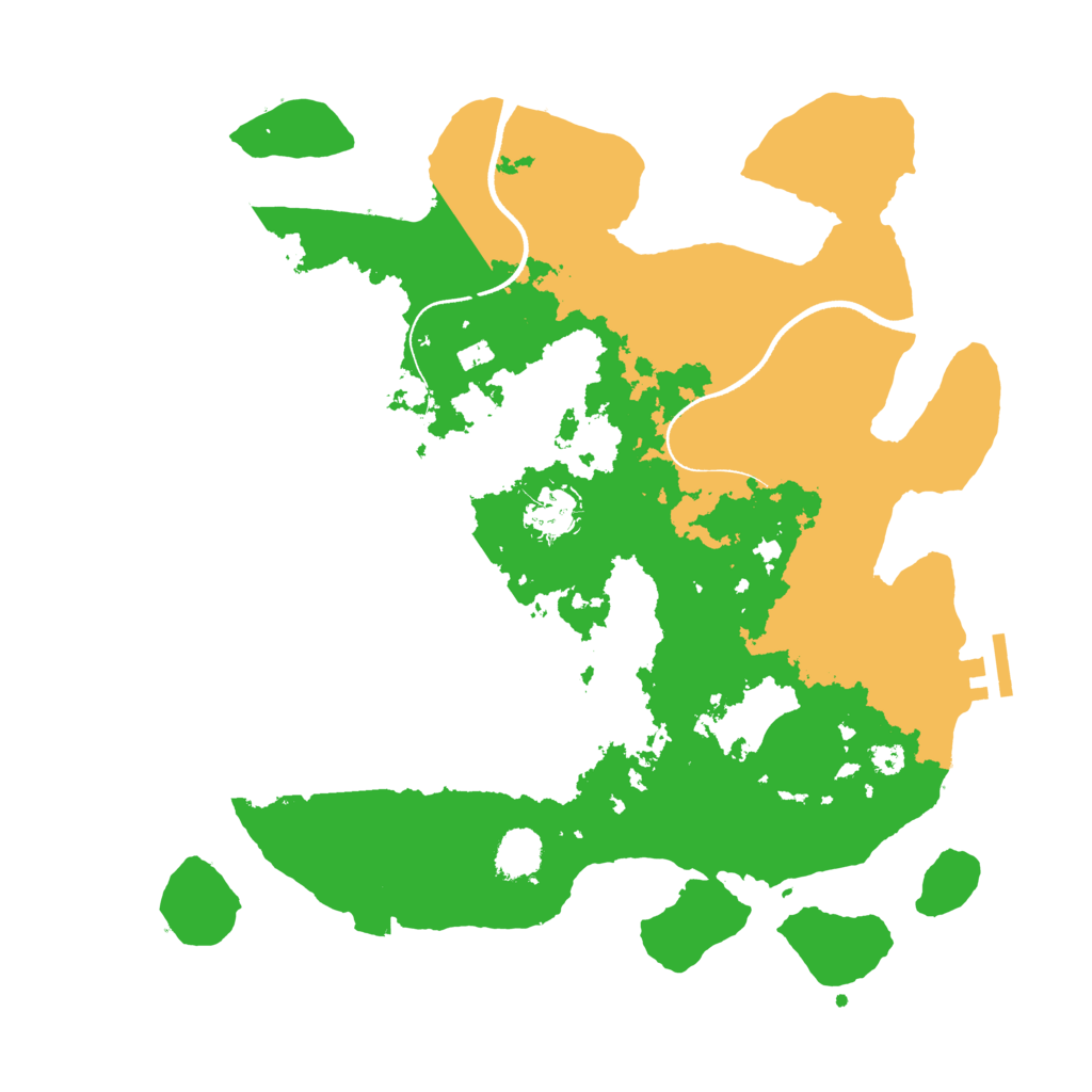 Biome Rust Map: Procedural Map, Size: 3500, Seed: 2350