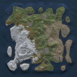 Thumbnail Rust Map: Procedural Map, Size: 3500, Seed: 636162, 17 Monuments