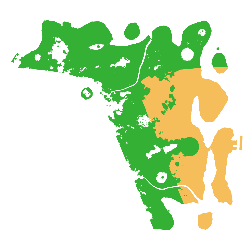 Biome Rust Map: Procedural Map, Size: 3500, Seed: 636162