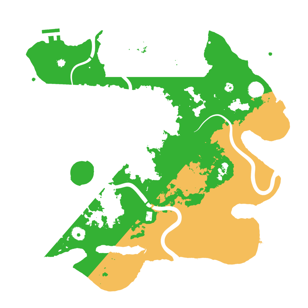 Biome Rust Map: Procedural Map, Size: 3500, Seed: 1446693929