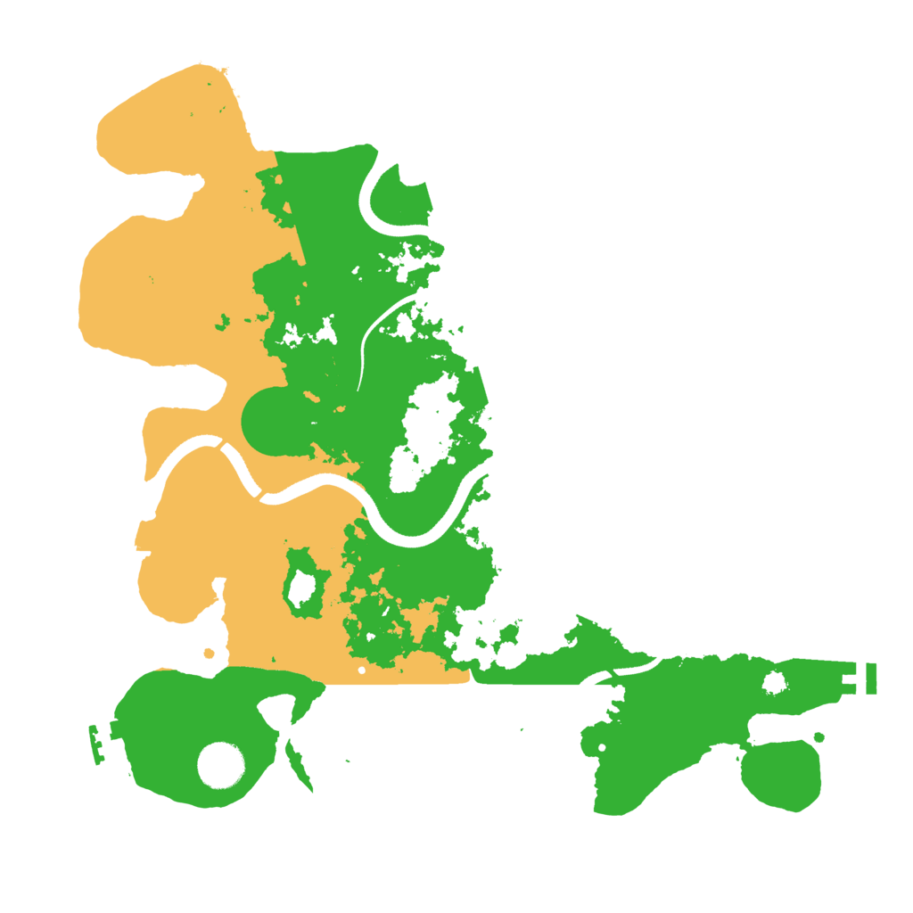 Biome Rust Map: Procedural Map, Size: 3500, Seed: 30682574