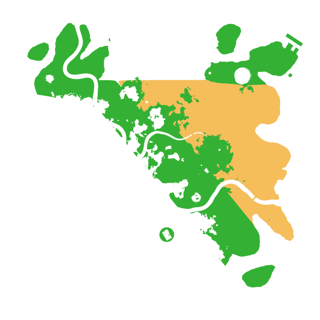Biome Rust Map: Procedural Map, Size: 3500, Seed: 740