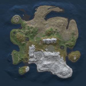 Thumbnail Rust Map: Procedural Map, Size: 3000, Seed: 25489739, 15 Monuments