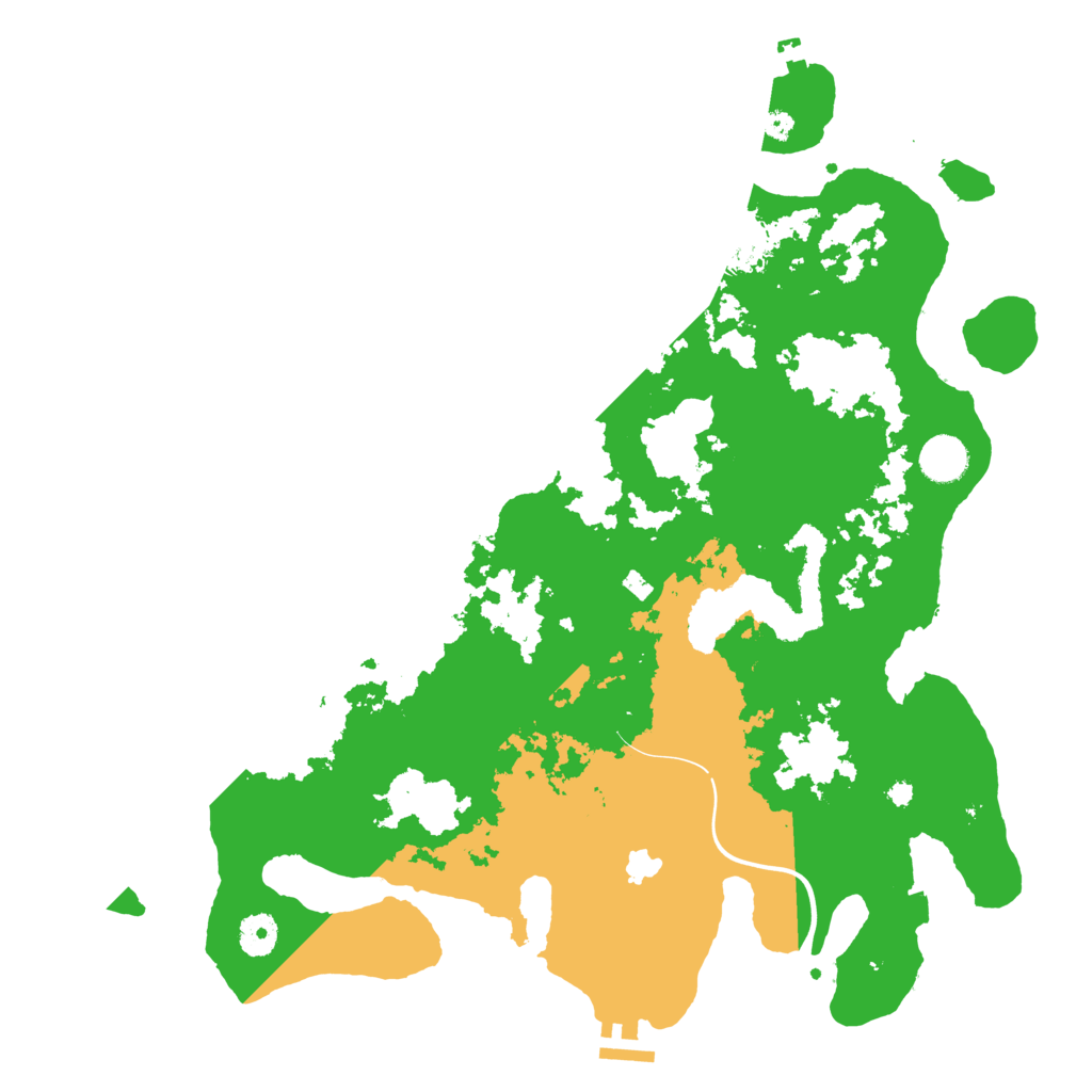 Biome Rust Map: Procedural Map, Size: 4000, Seed: 558844