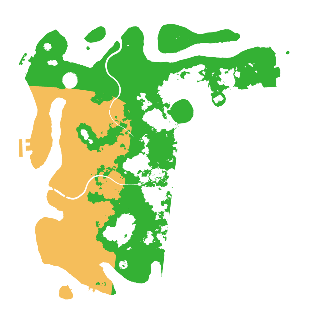 Biome Rust Map: Procedural Map, Size: 3700, Seed: 1563692125