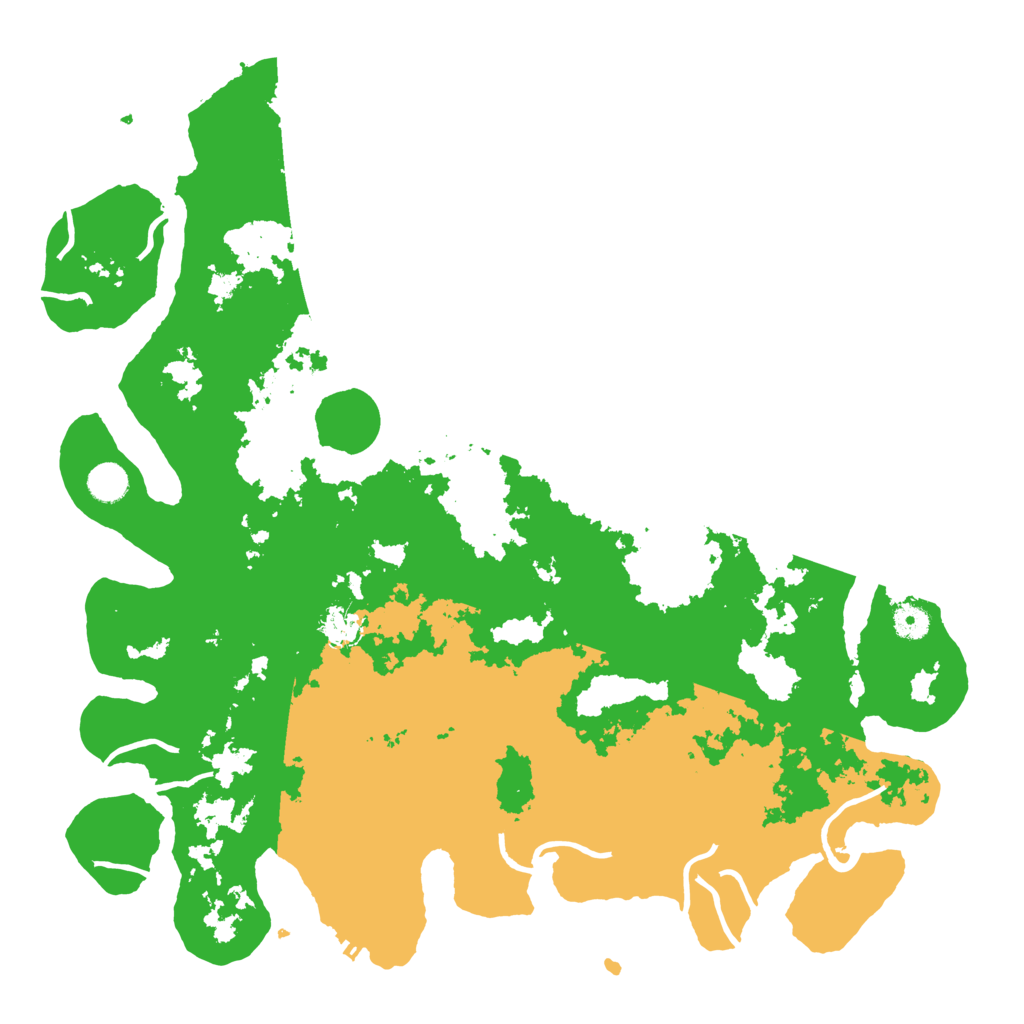 Biome Rust Map: Procedural Map, Size: 4500, Seed: 67437515