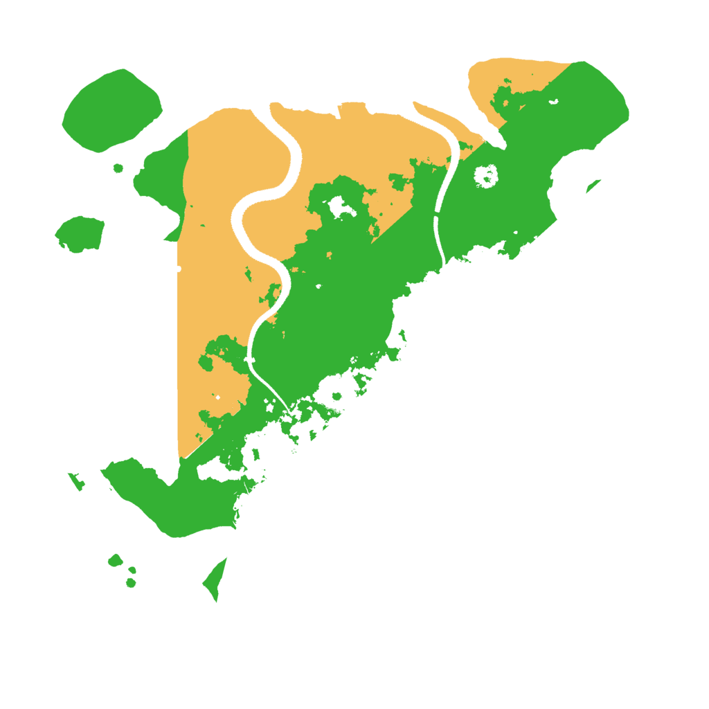 Biome Rust Map: Procedural Map, Size: 3000, Seed: 71413125
