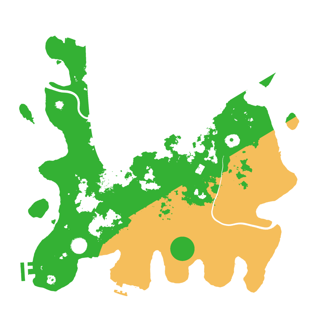 Biome Rust Map: Procedural Map, Size: 3500, Seed: 123235235