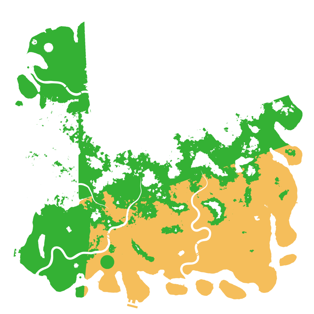 Biome Rust Map: Procedural Map, Size: 6000, Seed: 7500164