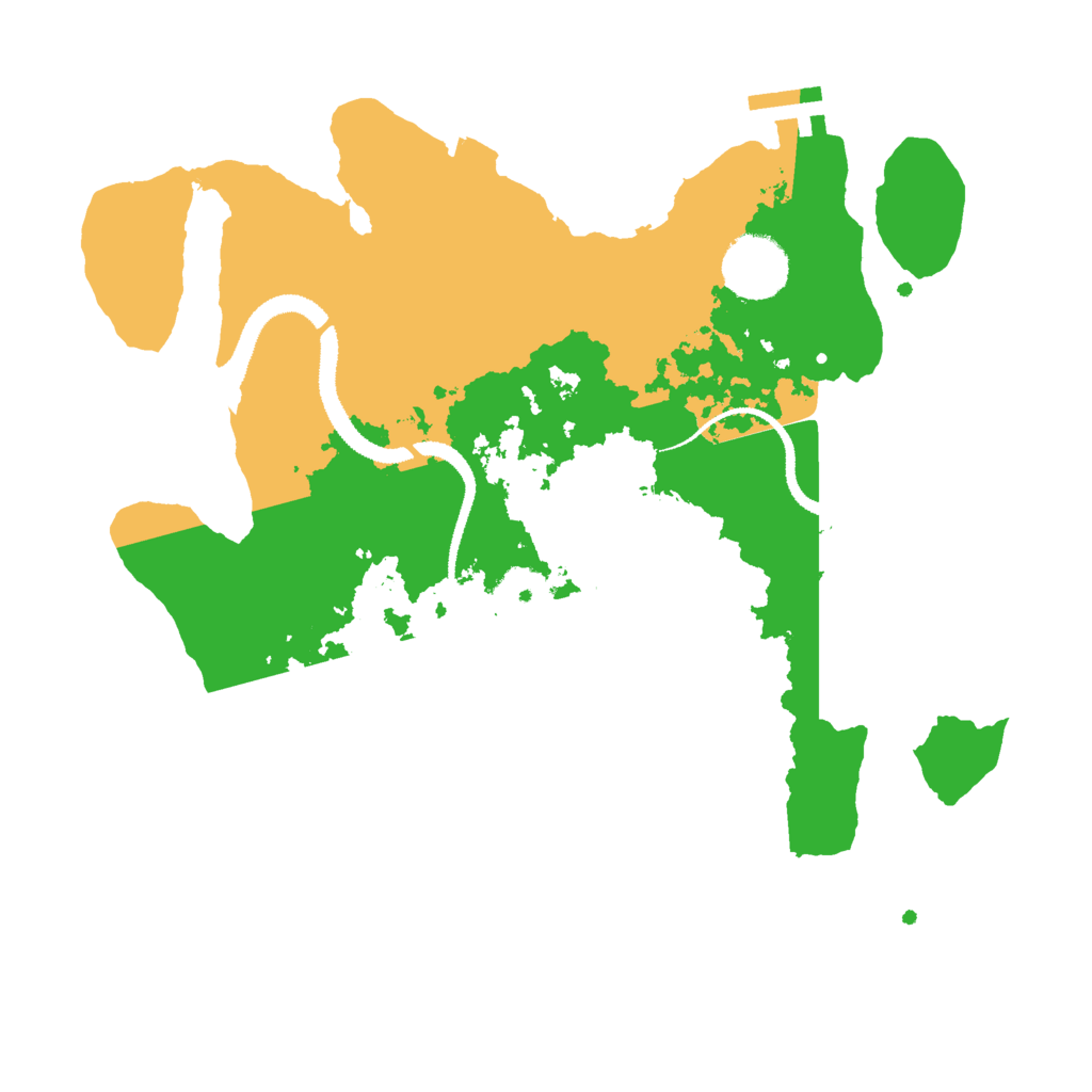Biome Rust Map: Procedural Map, Size: 3000, Seed: 15913