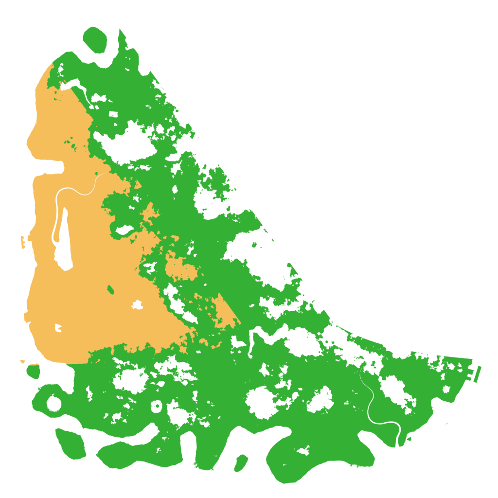 Biome Rust Map: Procedural Map, Size: 6000, Seed: 1633311215