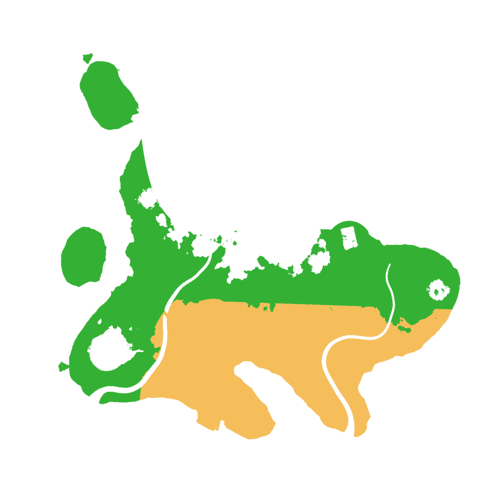 Biome Rust Map: Procedural Map, Size: 2500, Seed: 167697