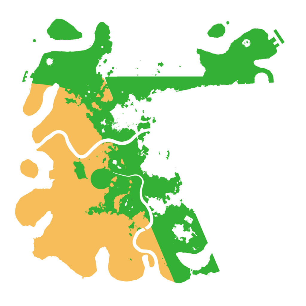 Biome Rust Map: Procedural Map, Size: 3950, Seed: 1386298728
