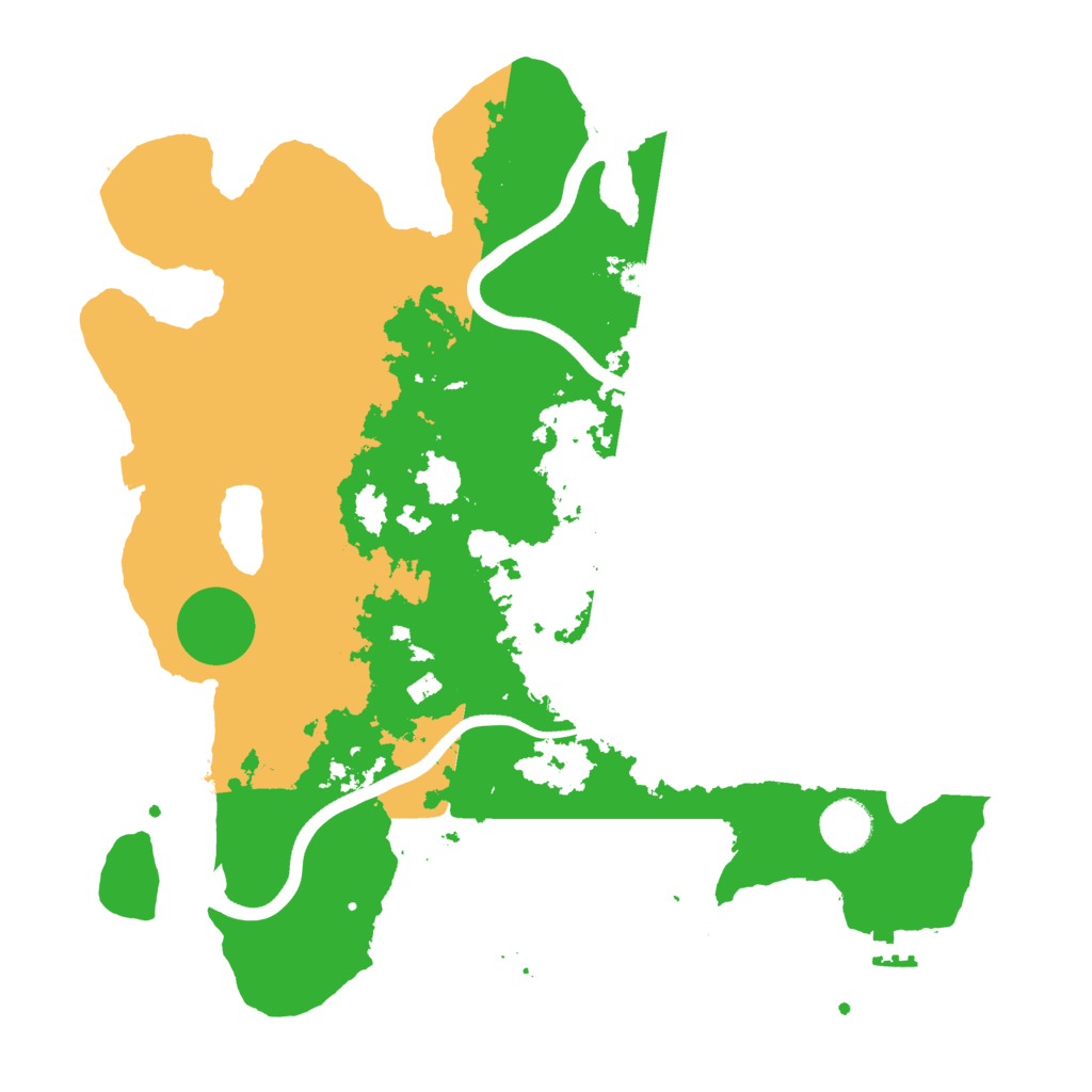 Biome Rust Map: Procedural Map, Size: 3700, Seed: 30583