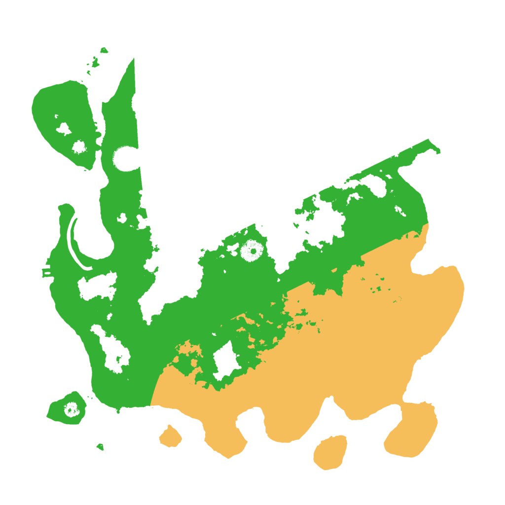 Biome Rust Map: Procedural Map, Size: 3500, Seed: 1200370981