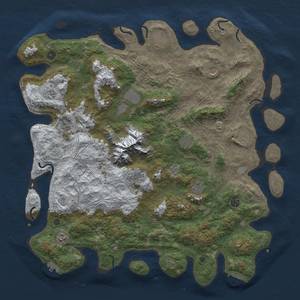 Thumbnail Rust Map: Procedural Map, Size: 5000, Seed: 98534, 20 Monuments