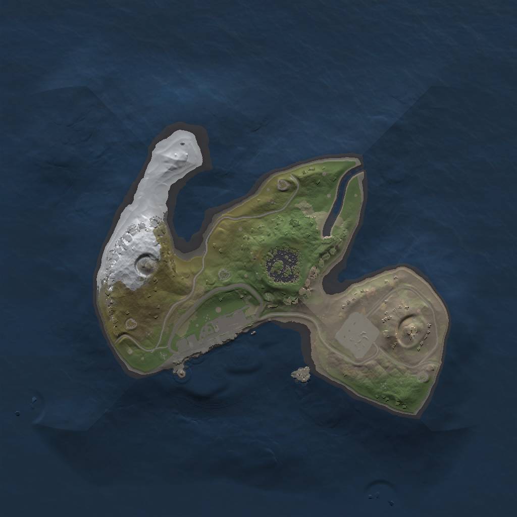 Rust Map: Procedural Map, Size: 1500, Seed: 252550504, 5 Monuments