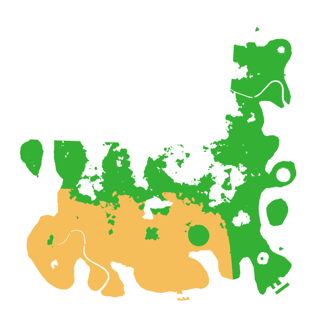 Biome Rust Map: Procedural Map, Size: 4000, Seed: 615834