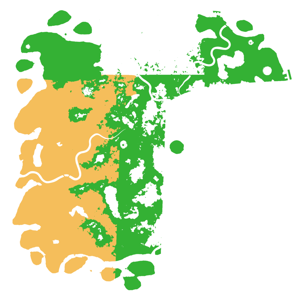 Biome Rust Map: Procedural Map, Size: 6000, Seed: 6841