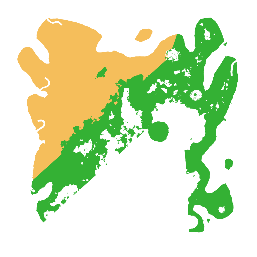 Biome Rust Map: Procedural Map, Size: 3500, Seed: 18672