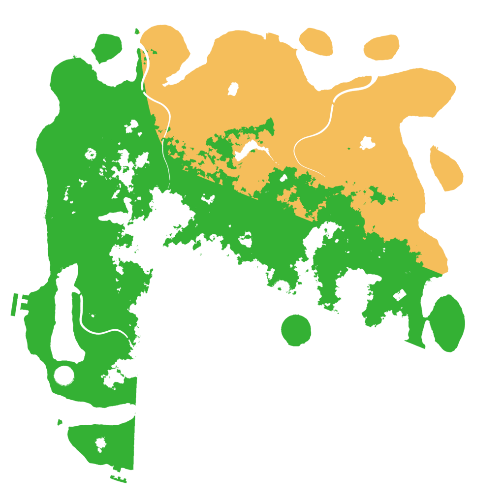 Biome Rust Map: Procedural Map, Size: 4500, Seed: 1372540