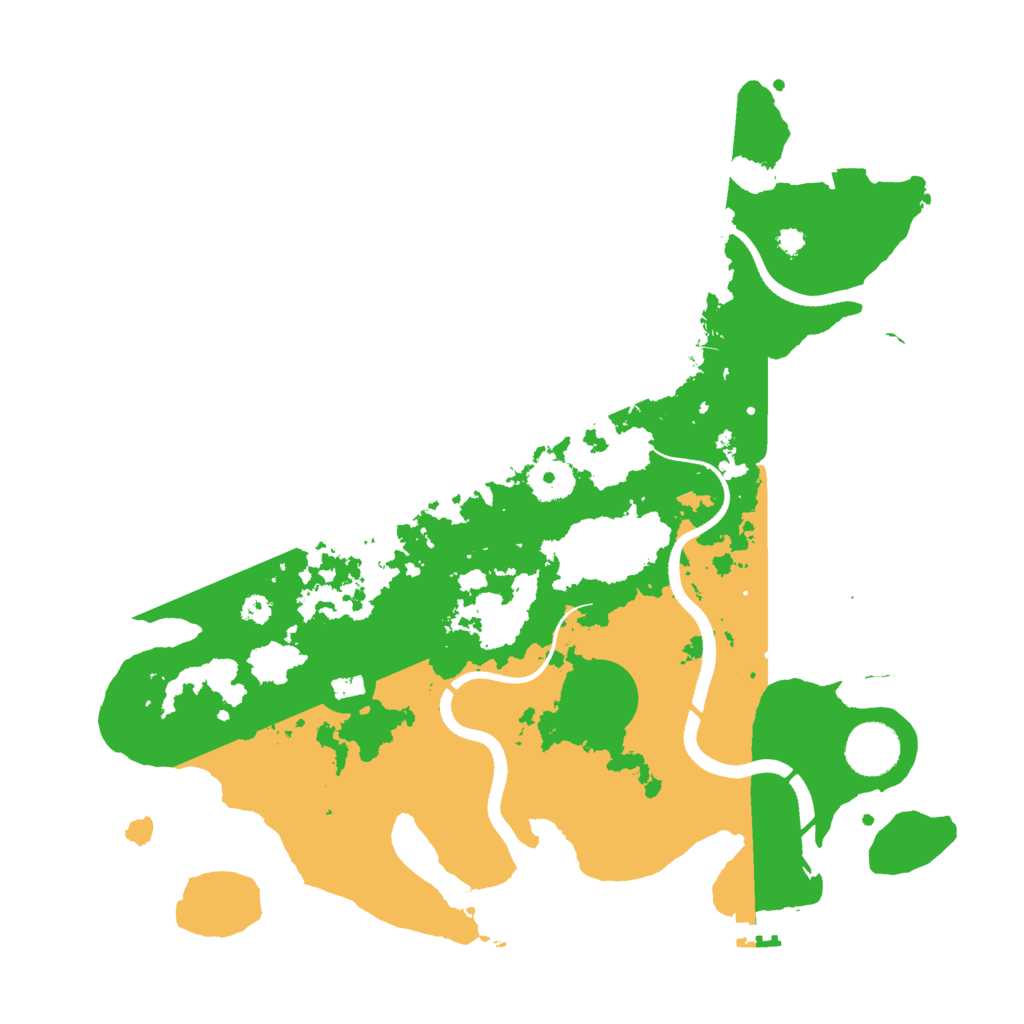 Biome Rust Map: Procedural Map, Size: 3500, Seed: 3193562