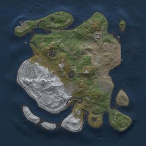 Thumbnail Rust Map: Procedural Map, Size: 3000, Seed: 36, 12 Monuments