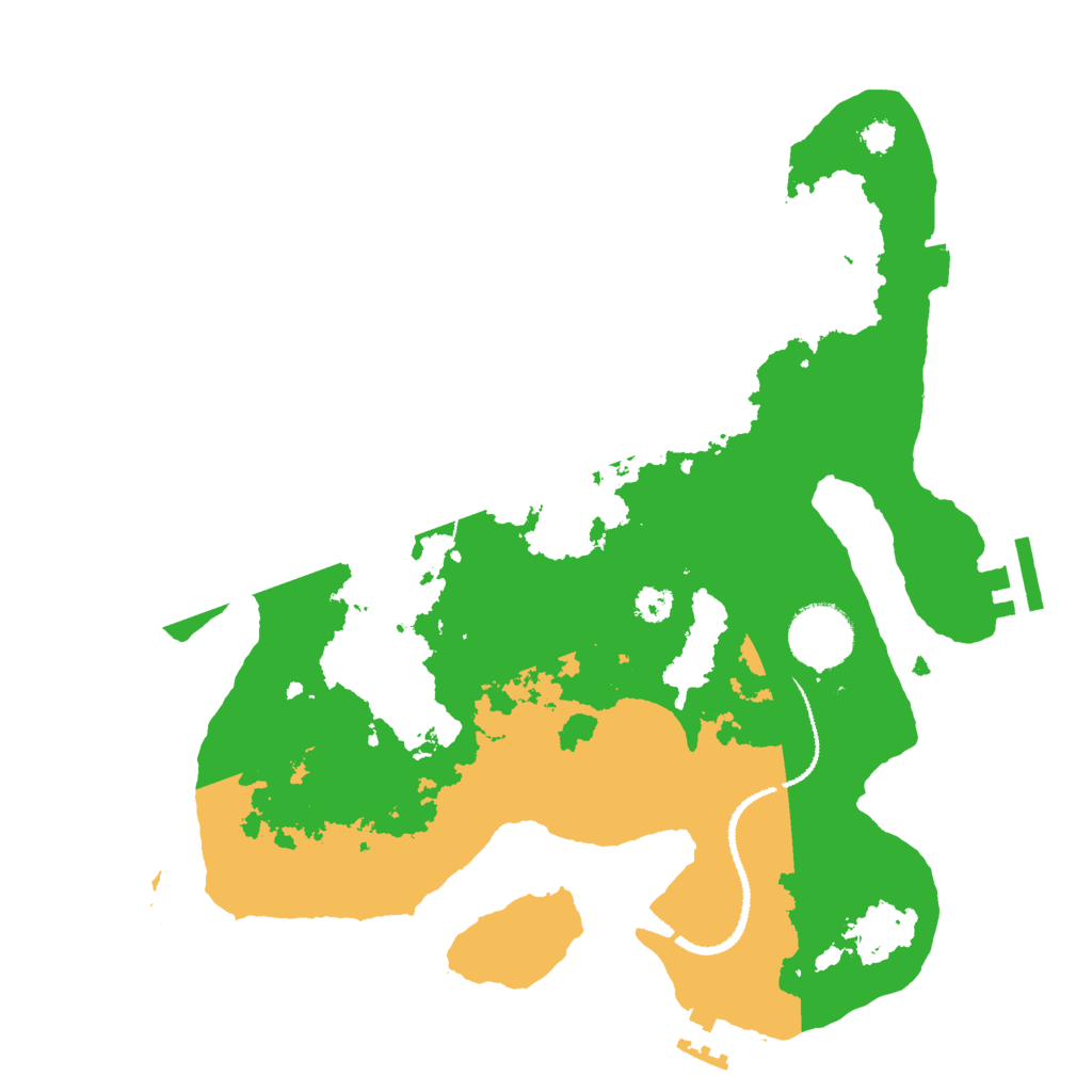 Biome Rust Map: Procedural Map, Size: 3000, Seed: 16855698