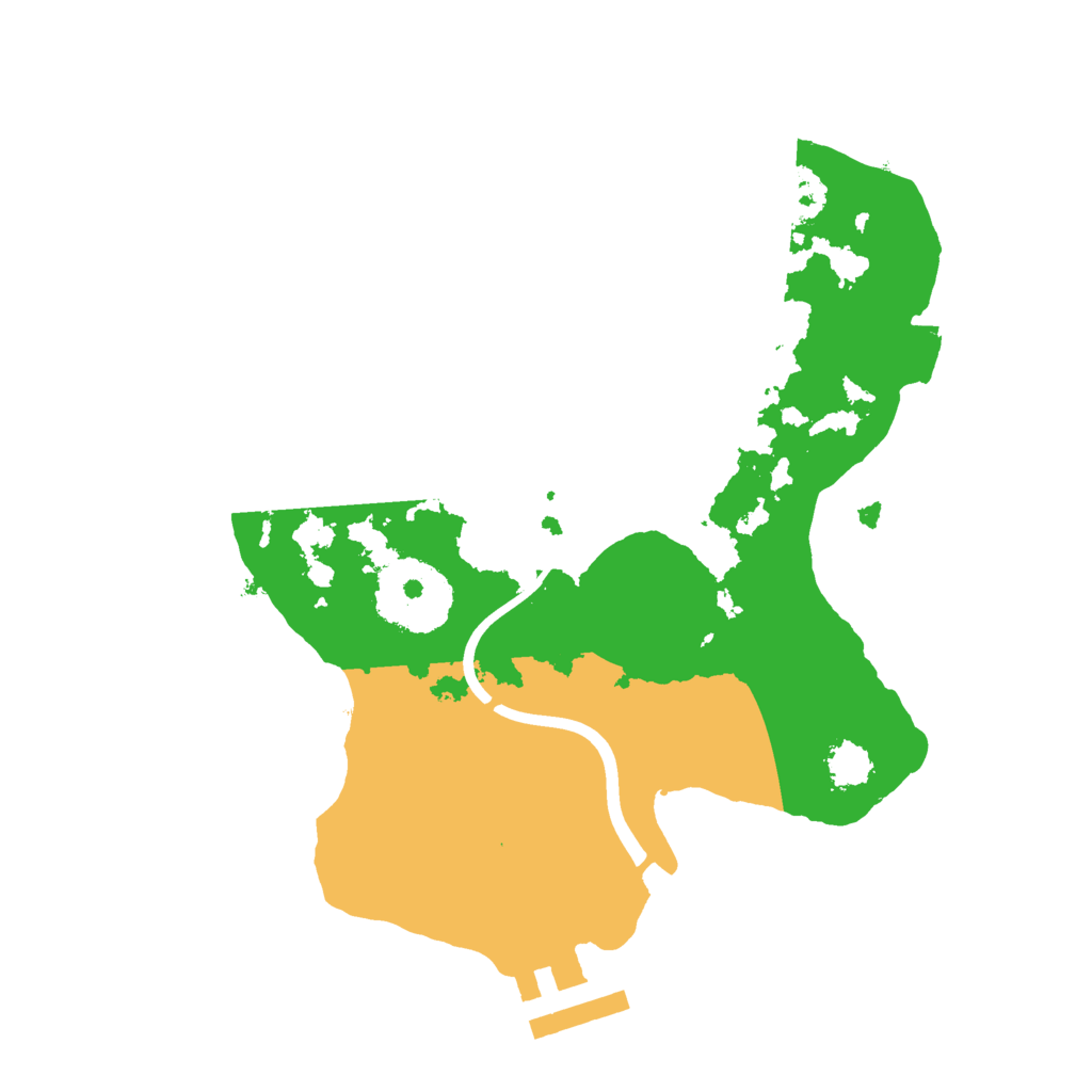 Biome Rust Map: Procedural Map, Size: 2200, Seed: 1542562473