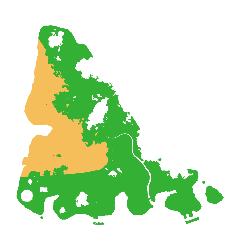 Biome Rust Map: Procedural Map, Size: 3500, Seed: 960207689