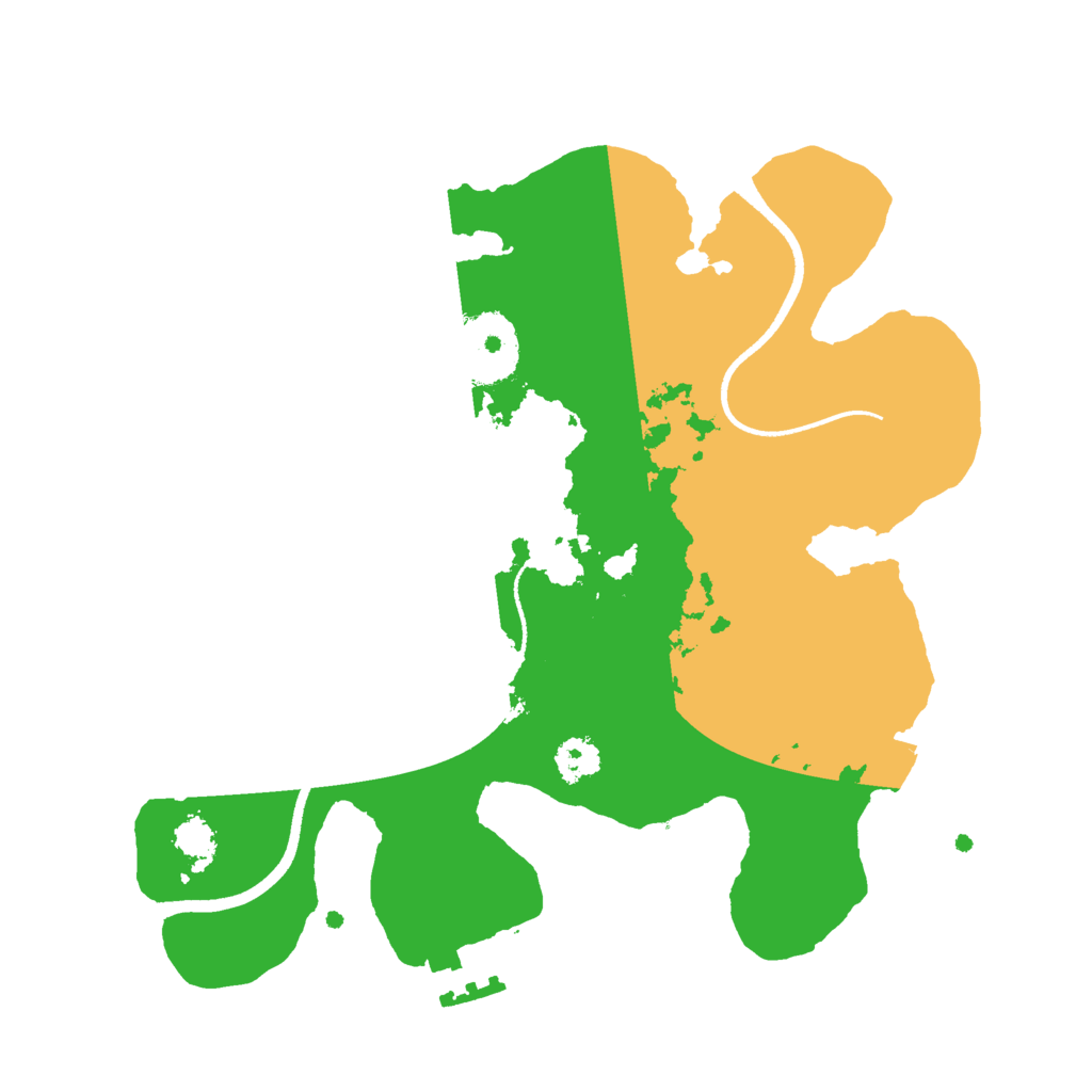 Biome Rust Map: Procedural Map, Size: 2500, Seed: 2022