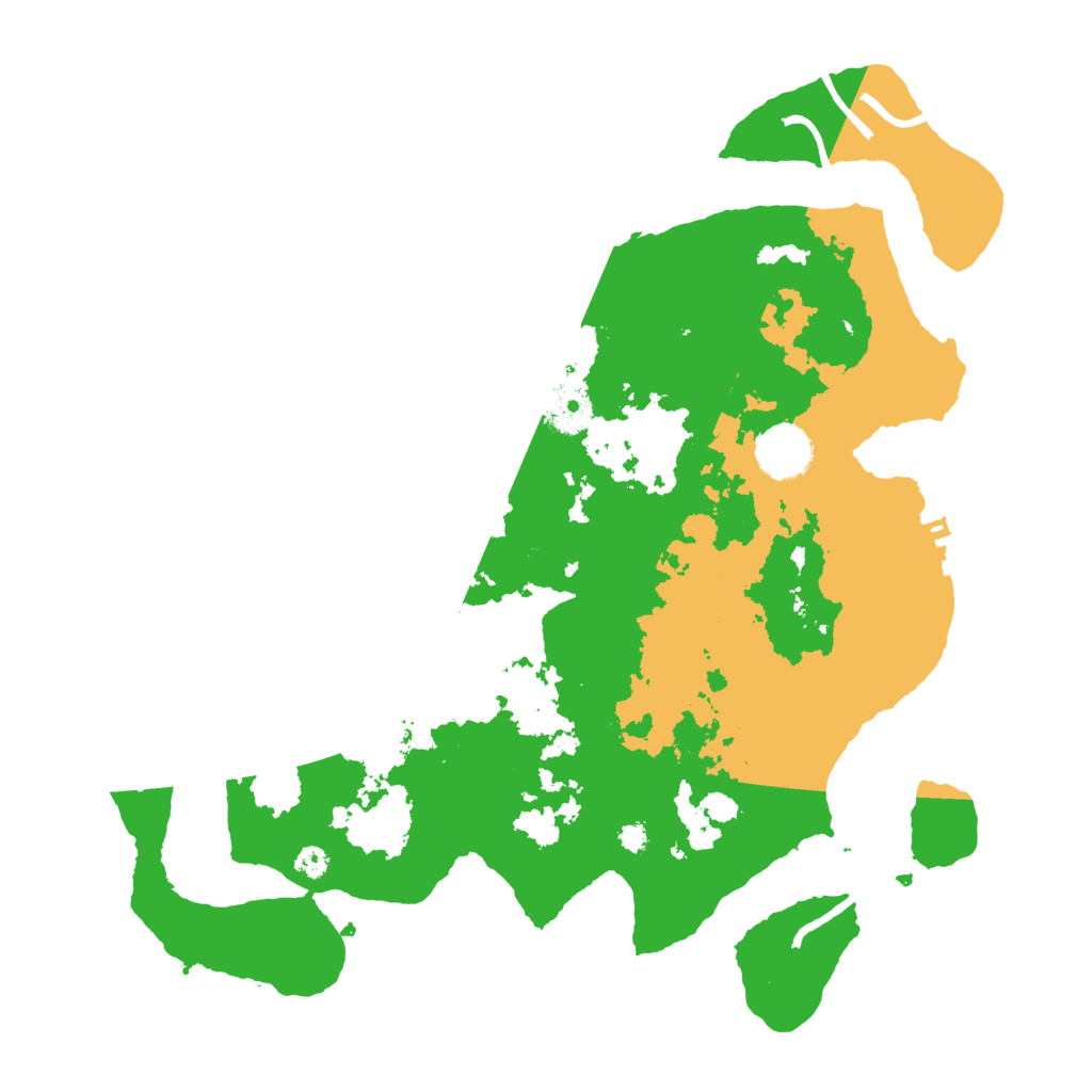 Biome Rust Map: Procedural Map, Size: 3500, Seed: 152532747