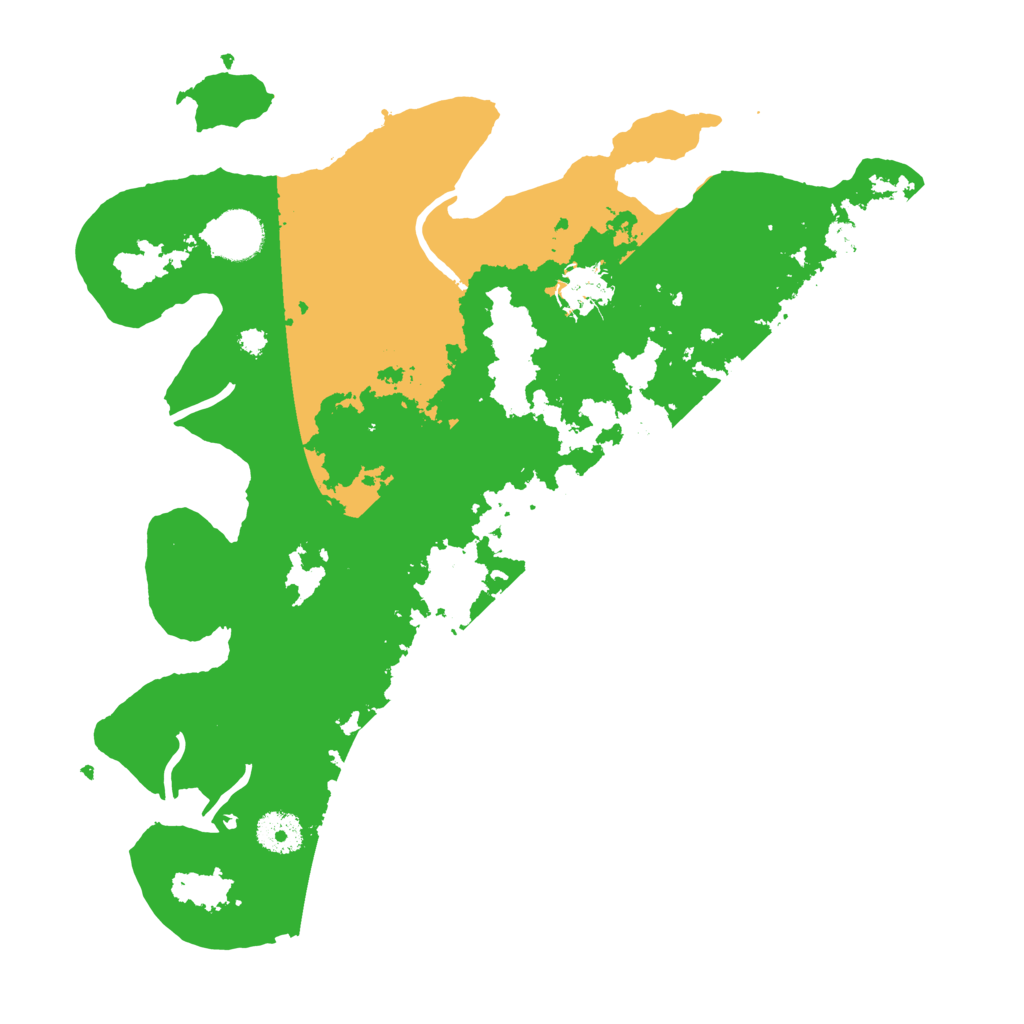 Biome Rust Map: Procedural Map, Size: 3500, Seed: 5464