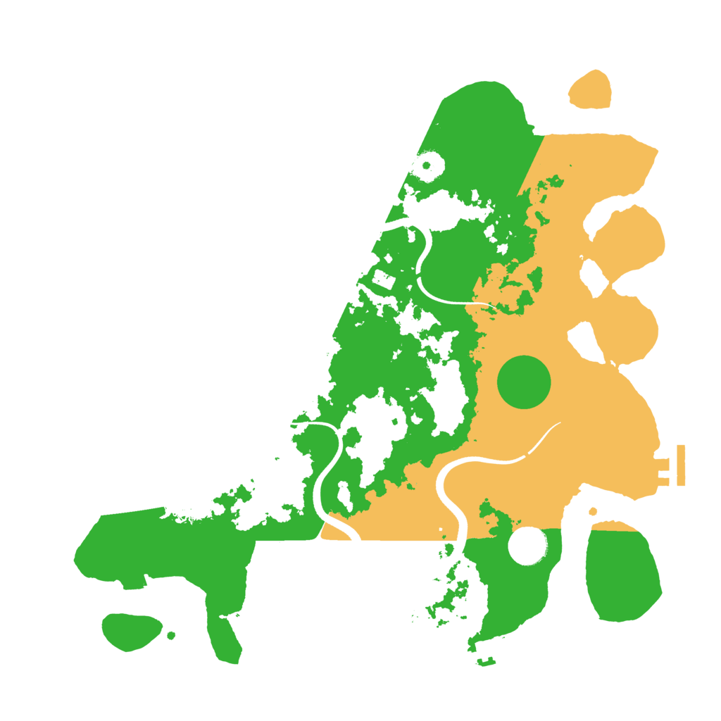 Biome Rust Map: Procedural Map, Size: 3550, Seed: 812755