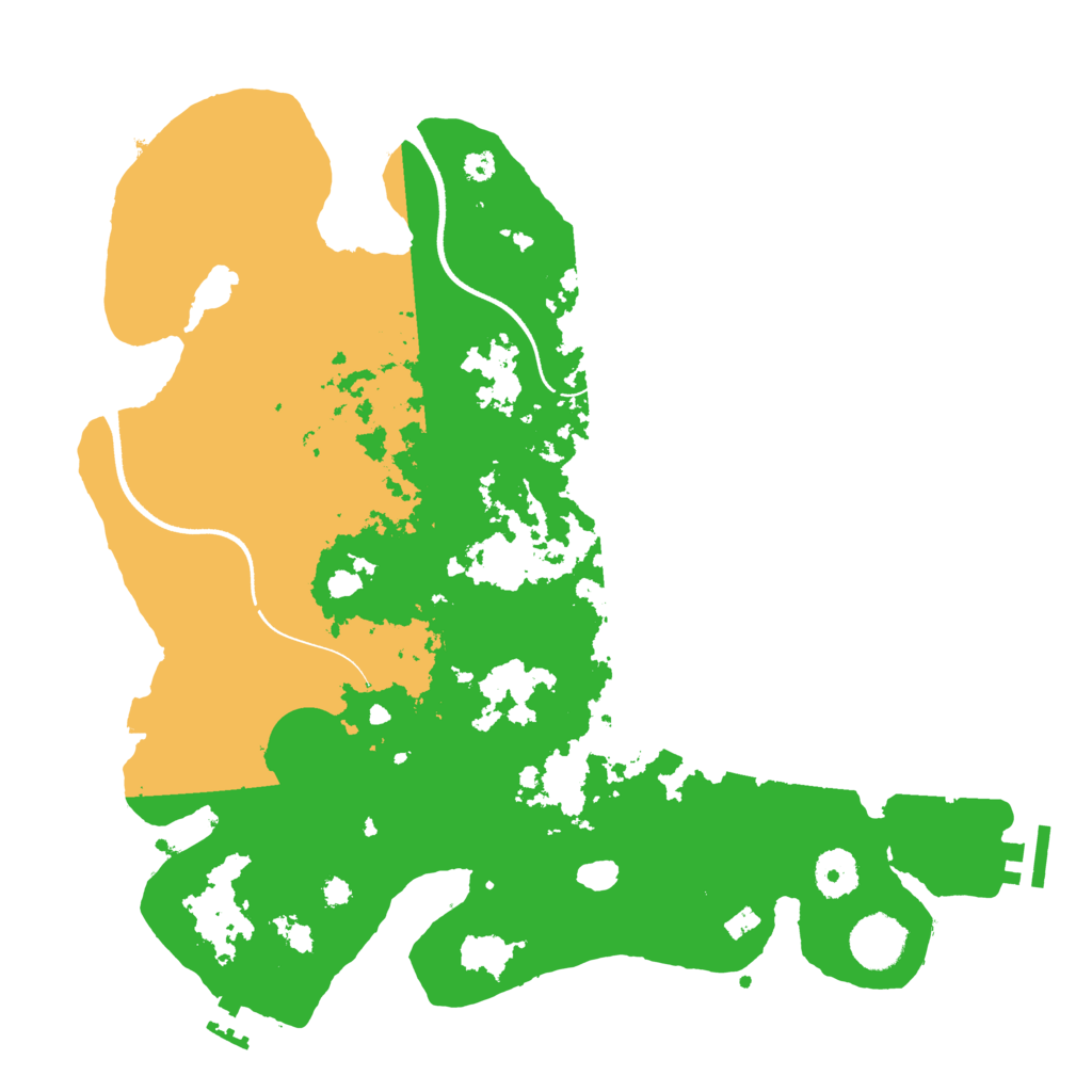 Biome Rust Map: Procedural Map, Size: 3550, Seed: 166765555