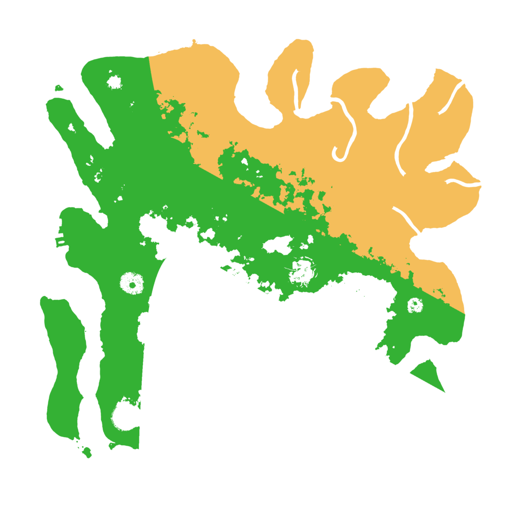 Biome Rust Map: Procedural Map, Size: 3400, Seed: 43