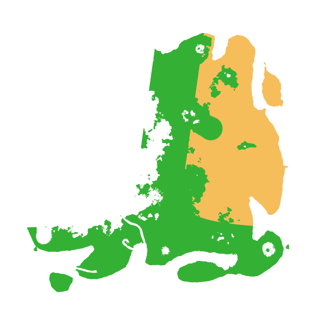 Biome Rust Map: Procedural Map, Size: 3500, Seed: 281759